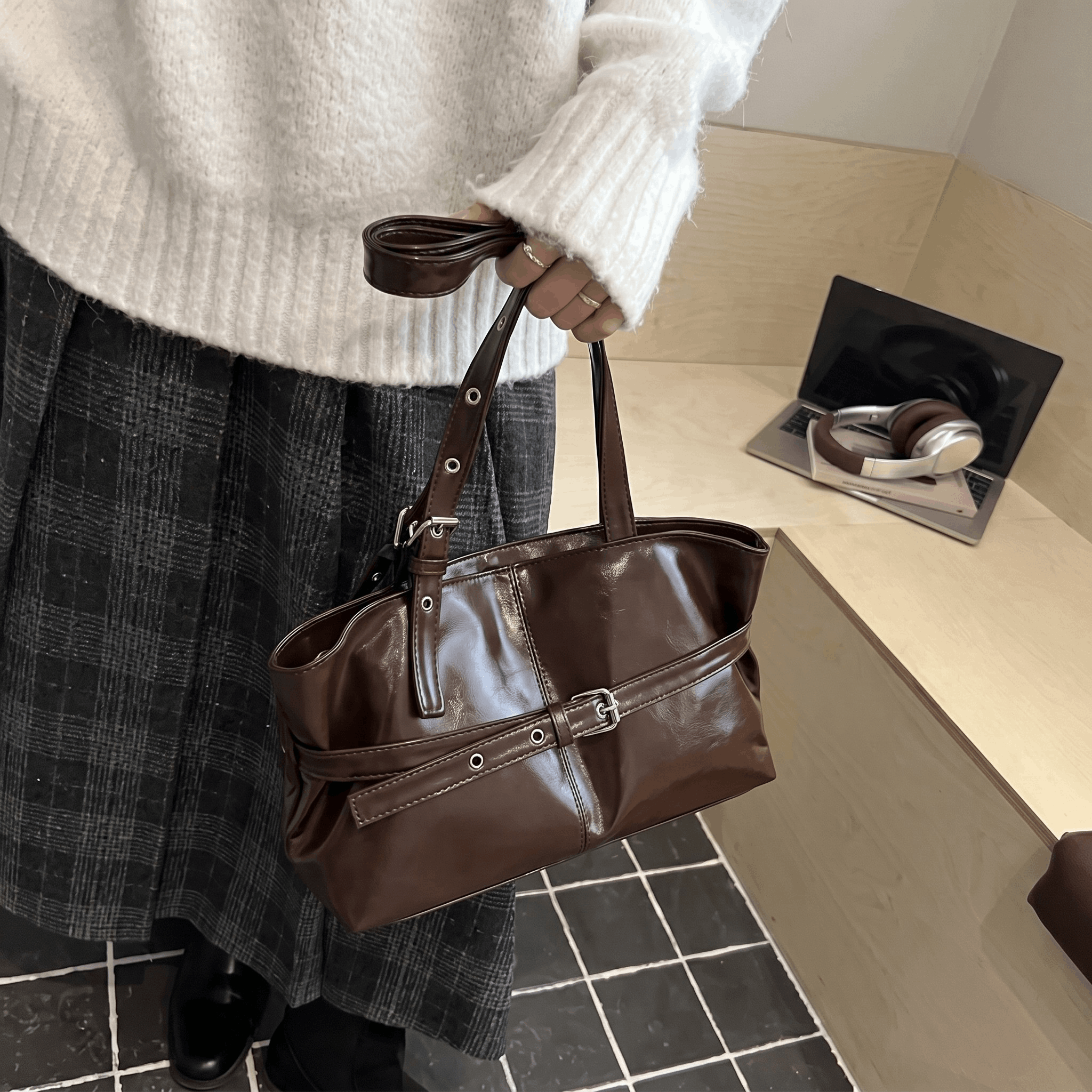 Comuty - Bolsa Tote Vintage Sencilla