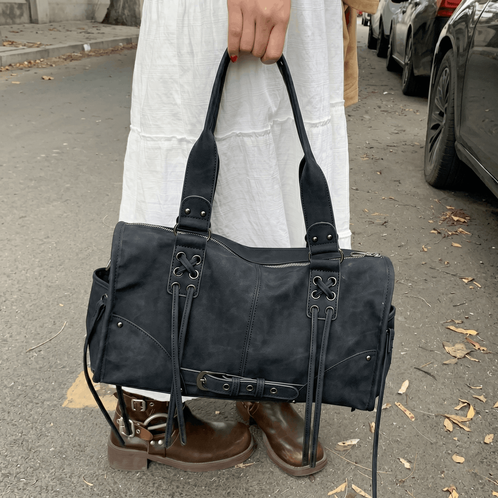 Tassi - Bolso de Hombro/Mano Estilo Motociclista