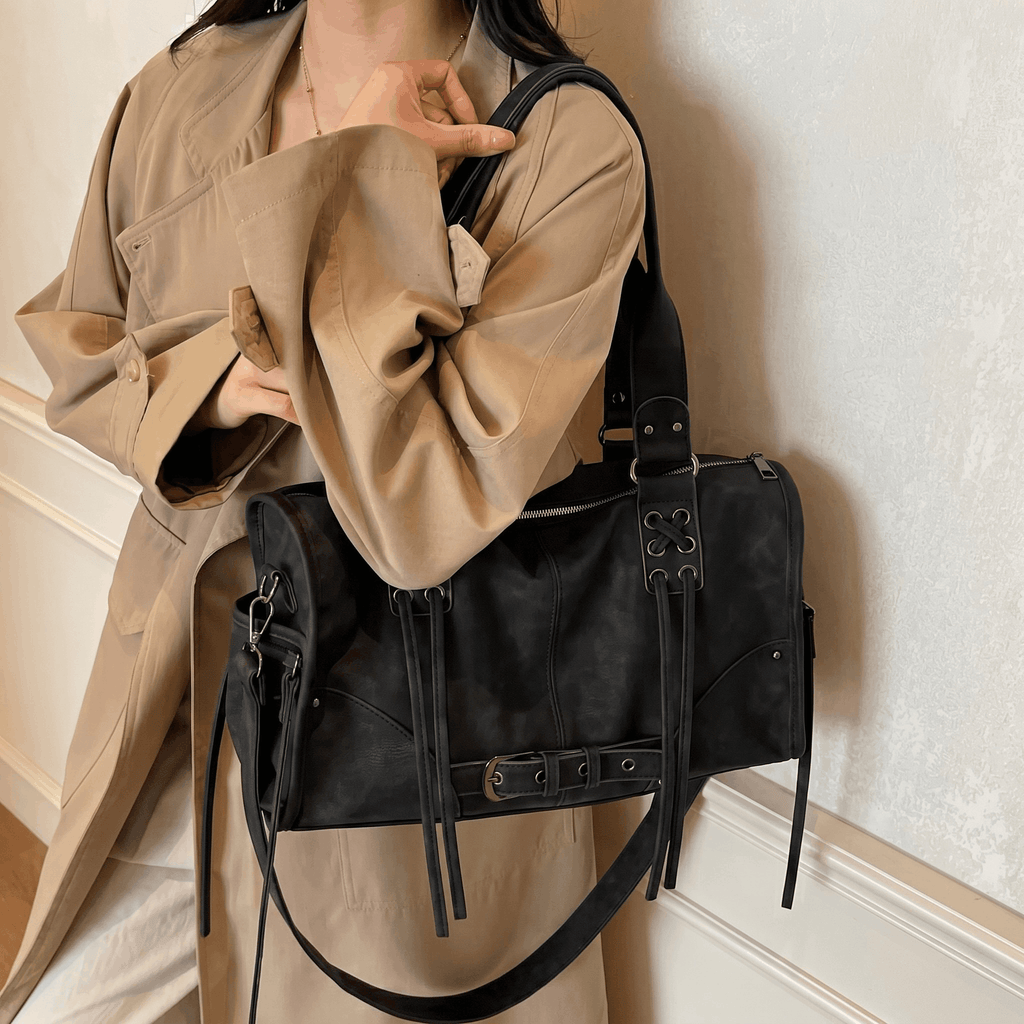 Tassi - Bolso de Hombro/Mano Estilo Motociclista
