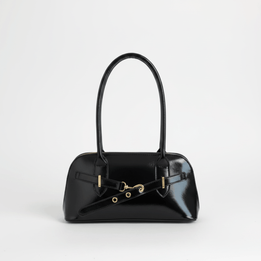 Grelhi - Bolso de Mano Estilo Bowling Retro