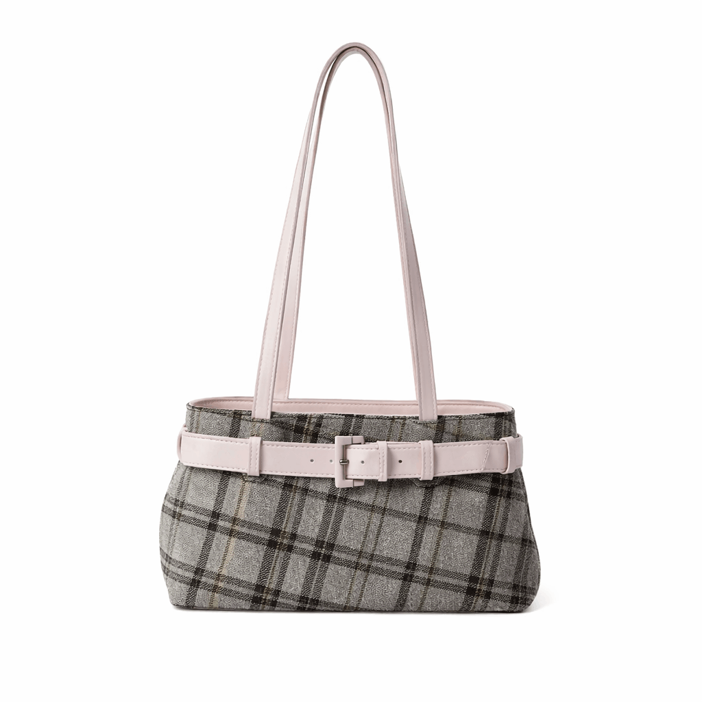 Tevis - Bolso de Hombro Retro a Cuadros